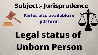 Legal status of Unborn Person