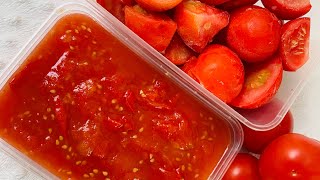 Store tomato for a year without changing taste ! 2 ways !!