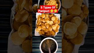 5 Different Types Of Panipuri 😋😋| Puchka | Golgappa | Gupchup #shorts #ytshorts #indianstreetfood