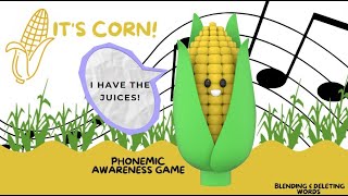 🌽 It’s Corn Listening Game 🌽  | Brain Break | Phonemic Awareness | Blending & Deleting Words