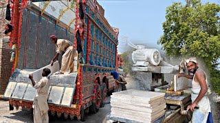 Amazing Cutting & Polishing Process of Marble | Beautiful Marble Making Process