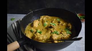 Yogurt Chicken Curry - A simple and flavorful chicken curry with minimal and basic ingredients!