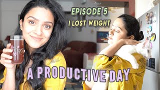 🦋 i lost weight : a productive day in my life | #GYLTWEEK Episode 5 | Meghna Verghese