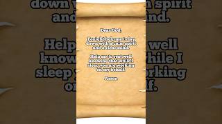 A night prayer to give you rest #shorts