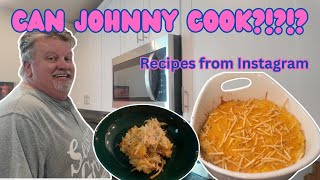 Can Johnny Cook?!  French Onion Chicken Hashbrown Casserole