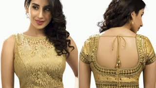 Top 1200 back neck blouse designs for sarees | அழகிய பேக் நெக் ப்ளவுஸ் டிசைன்கள் | #2020/ part -8