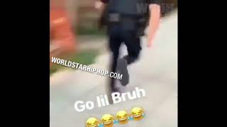 Little Boy Outruns A Cop, He Wasn't Getting Caught!