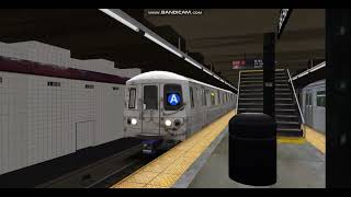 [OpenBVE] NYCT Far Rockaway Bound R46 A Train Arriving and Departing 168th Street