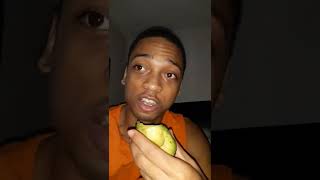 eating a avocado