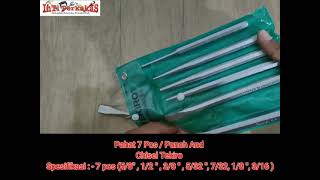 Pahat / Punch And Chisel 7 Pcs Tekiro