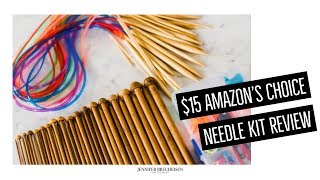 AMAZON'S CHOICE KNITTING NEEDLE REVIEW  |  EXQUISS KNITTING NEEDLE KIT