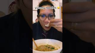 BROWN RICE NOODLES 🤤 #asiansoup #asianfood #polencooks #short #mukbang