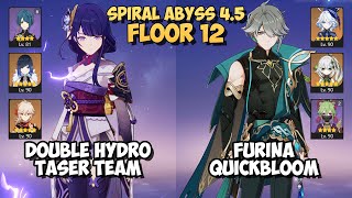 Raiden Kazuha Taser & Alhaitham Furina | Spiral Abyss 4.5