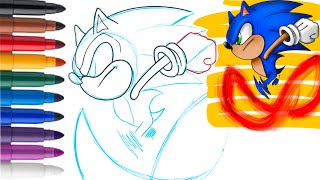 Comment dessiner sonic le hérisson étape par étape facilement