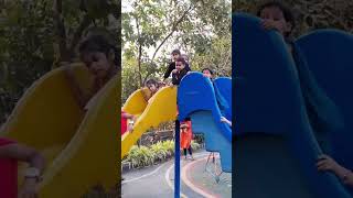 wait for end ❤️ 1st time jogger's  park ⛷️ love and like kanishka injoy all kids 😀 #shorts