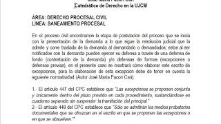 MODELO DE ESCRITO DE EXCEPCIÓN EN PROCESO CIVIL