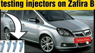 testing the injectors on zafira B