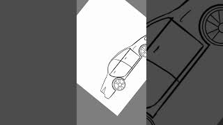 How to draw a car | Easy drawing | Step by step drawing #shorts