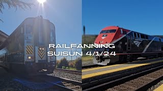 Railfanning Suisun-Fairfield station 4/1/24