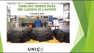 Webinar UNIC Concerie Italiane – Green Pass nei luoghi di lavoro