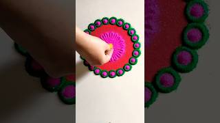 Beautiful and Easy Rangoli #easy #rangoli #colourfulrangoli #flowerrangoli #youtubeshorts