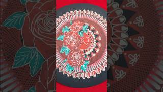 Day1: feb 7th - Rose Day Mandala art #valentinesday #special #easy  #vijaysong #tamilshorts #love