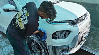 TATA punch Car Thick foam WASH @Eaglecarwashing  😍