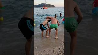 Random Beach Grappling #jujitsu #wrestling #jiujitsu #grappling #judo #shuaijiao #kungfu