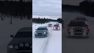 Race and drift in snow *Tokyo drift*