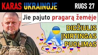 Rugs 27: Ukrainiečiai NUSIAUBIA RUSŲ POZICIJAS Prieš Pat PAGRINDINĮ SMŪGĮ | Karas Ukrainoje Apžvalga