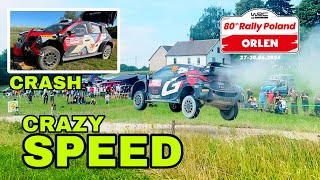 FRIDAY MORNING HIGHLIGHTS | WRC RALLY POLAND 2024 | Crazy Speed, Attack, crash