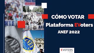 Cómo Votar - Elección Directiva Nacional, Regional y Provincial ANEF