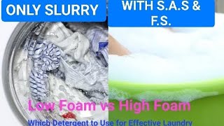 Foam booster for detergent powder and detergent cake comparability with LABSA