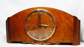 Desk clock by Gebrüder Junghans from 1948 #AntiqueClocksDepot