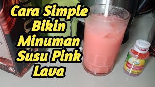 ES SUSU SEGER.. PINk LAVA Bikin pake pasta// Bisa Buat Ide Jualan