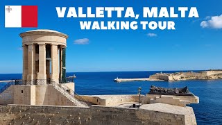 Things to visit in Valletta, Malta | One day in the EU's smallest capital city | 4K Walking Tour