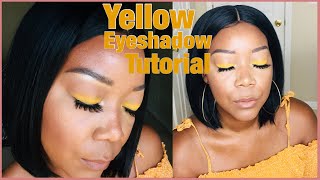 Yellow Eyeshadow Tutorial 2019 | Tabitha Marie