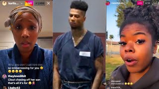 "Blueface Asks His Mom to Take Chrisean Jr. from Marsh - 😱 Drama Explodes!"