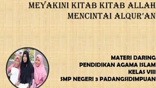 Materi Daring Pend. Agama Islam kls 8 ttg kitab taurat dan zabur