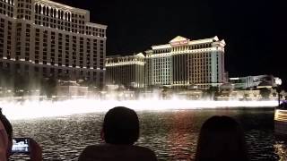 Las Vegas Bellagio water fountains March 22, 2015