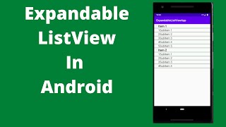 Expandable ListView in Android | Java| Android Studio Tutorial - Quick + Easy