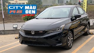 Honda City RS màu đen - Màu Sang trọng lịch lãm và rất hầm hố.