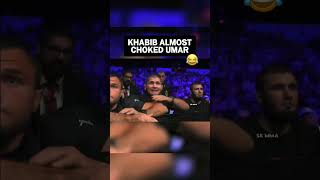 Khabib almost submitted Umar Nurmagomedov in the corner