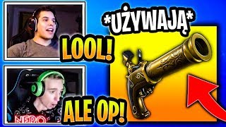 STREAMERZY *PIERWSZY RAZ* UŻYWAJĄ 'PISTOLET KRZEMIENIOWY' W FORTNITE! & ( SHOTY FORTNITE )