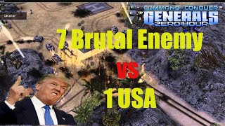 1 Vs 7 Brutal Enemy Command & Conquer Generals Zero Hour