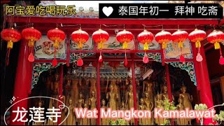 Thailand Chinese New Year 2022 | Wat Mangkon Kamalawat | So Vegan | 泰国农历新年 拜神 吃素 | 龙莲寺 & 天华医院