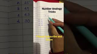 Number Analogy Trcisks #bankexams #maths #ssccgl #ssccgl #mathshorts #ssc #mathstrick #bankexamcafe