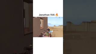 Jonathan 1V4🔥#jonathangaming #pubgmobile #pubg #godlike #gaming #bgmi #bgms #shorts #short #soul