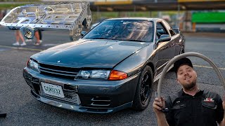 Nissan R32 GT-R PRP Billet Dry Sump Install // 1000HP+ GOKU