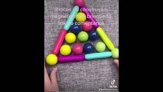 Blocos de construção magnéticos de brinquedo